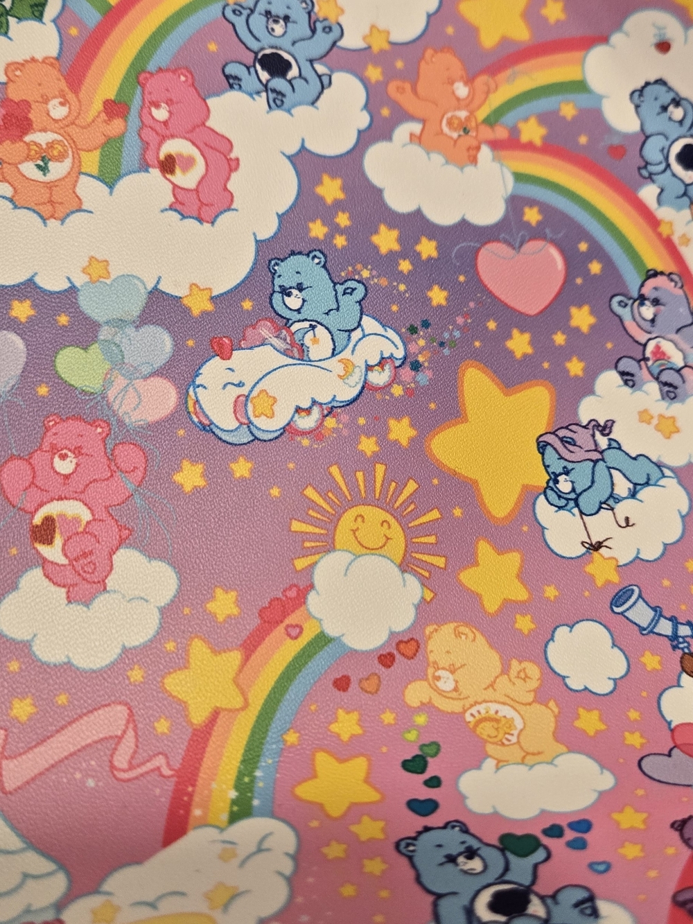 Loungefly Care Bears Purple Mini Backpack Purse - Picture 6 of 8